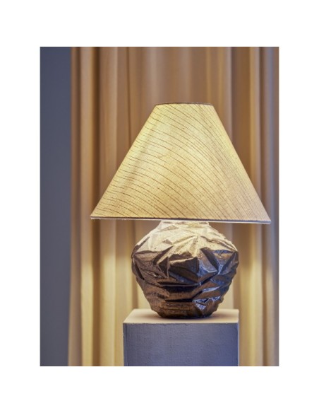 Lámpara de MesaCAROLLA, Marrón, Gres - Bloomingville