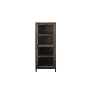 Aparador Vitrina MARL, Marrón, Madera de Abeto -...