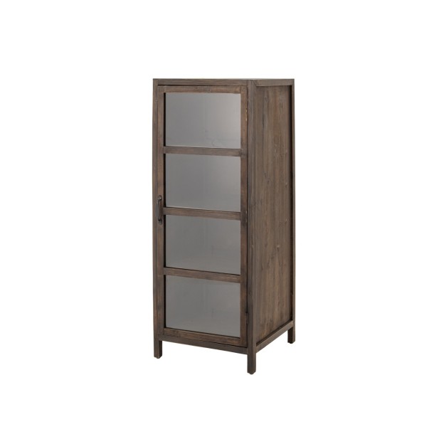 Aparador Vitrina MARL, Marrón, Madera...