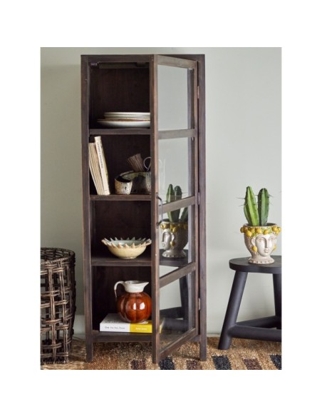 Aparador Vitrina MARL, Marrón, Madera de Abeto - Bloomingville