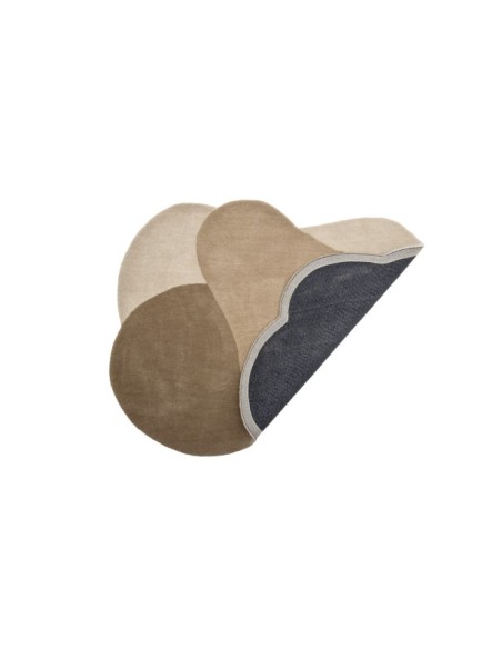 Alfombra DENTON, Marrón, Lana - Bloomingville