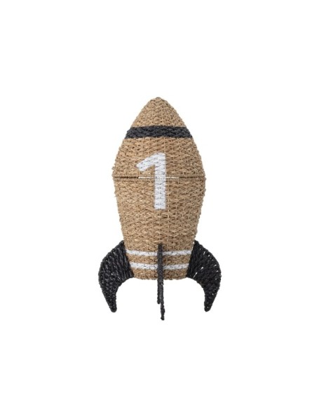 Cesta con Tapa COSMINA, Algas Marinas Natural - Bloomingville