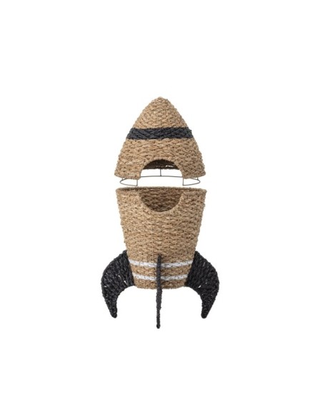 Cesta con Tapa COSMINA, Algas Marinas Natural - Bloomingville