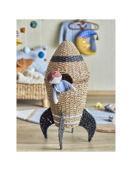 Cesta con Tapa COSMINA, Algas Marinas Natural - Bloomingville