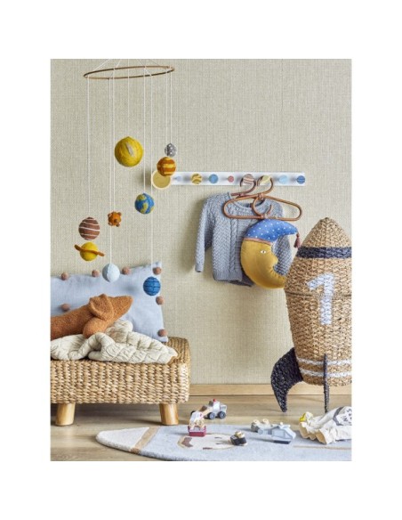 Cesta con Tapa COSMINA, Algas Marinas Natural - Bloomingville