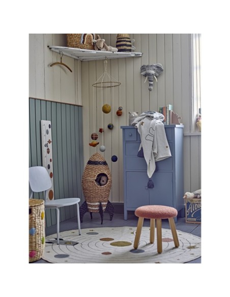 Cesta con Tapa COSMINA, Algas Marinas Natural - Bloomingville