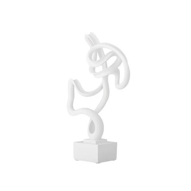 Decoración ARISTA, Blanco, Resina -...