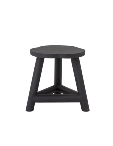 Taburete MALIE, Negro, Mango - Bloomingville