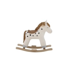 Juguete Mecedora Caballo MERLEN, Blanco, Poliéster -... 2