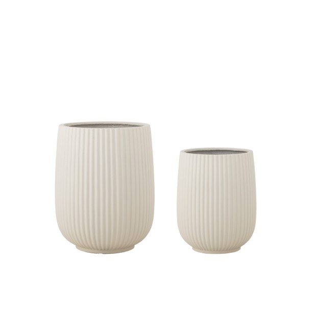 Maceta SELVA, Blanco, Magnesia - Bloomingville