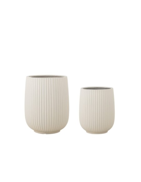 Maceta SELVA, Blanco, Magnesia - Bloomingville