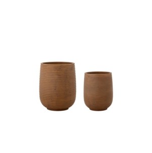 Maceta MESOLA, Marrón, Magnesia - Bloomingville