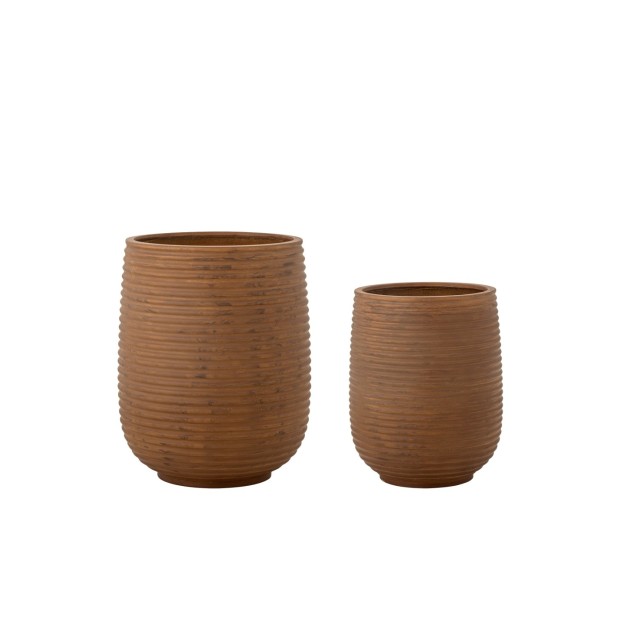 Maceta MESOLA, Marrón, Magnesia - Bloomingville