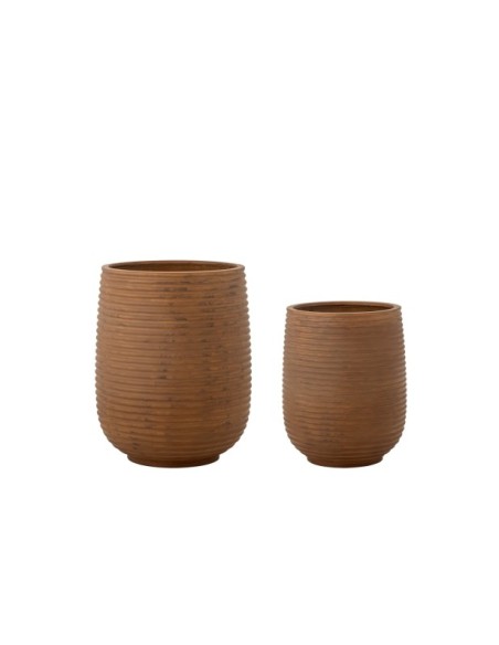 Maceta MESOLA, Marrón, Magnesia - Bloomingville