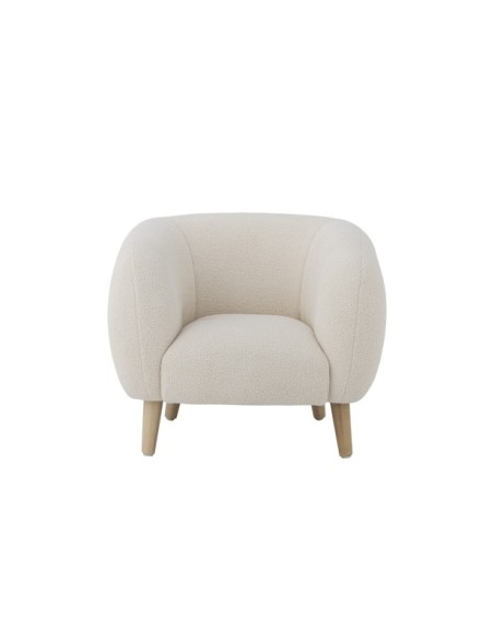 Butaca CADE, Blanco, Poliéster - Bloomingville