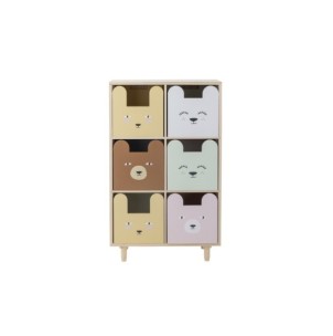 Estantería con Cajones CALLE, Paulonia Natural -...