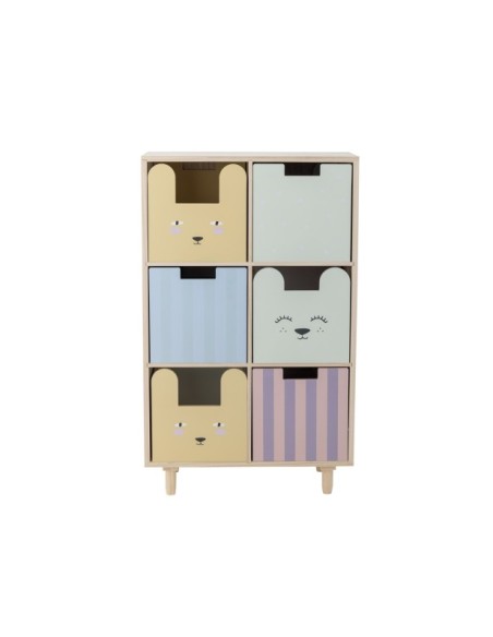 Estantería con Cajones CALLE, Paulonia Natural - Bloomingville