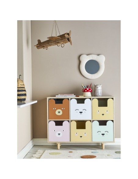 Estantería con Cajones CALLE, Paulonia Natural - Bloomingville