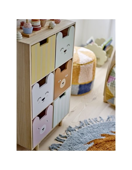 Estantería con Cajones CALLE, Paulonia Natural - Bloomingville