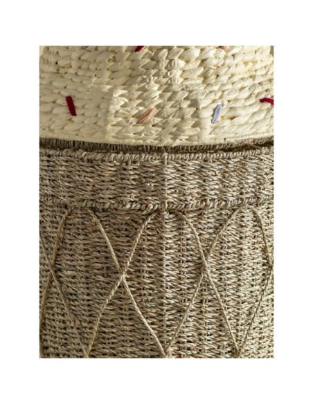 Cesta con Tapa CILLIE, Jacinto de Agua Natural - Bloomingville