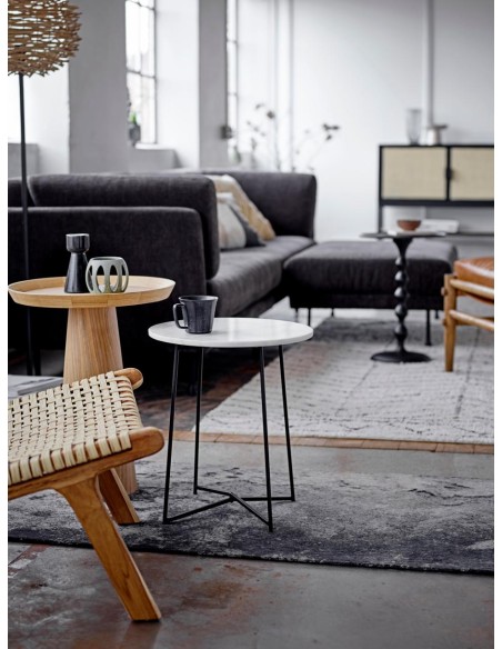 Mesa Auxiliar LUANA Ø44 cm, Roble Natural - Bloomingville