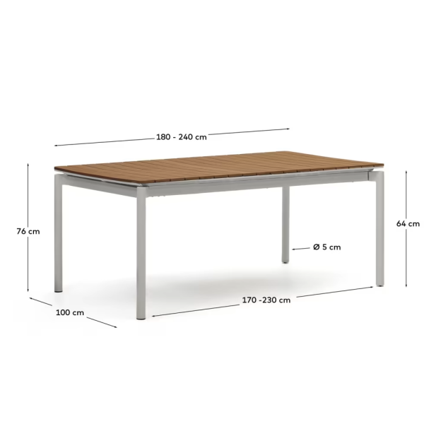 Mesa extensible de exterior Canyelles... Mesa extensible de exterior Canyelles...