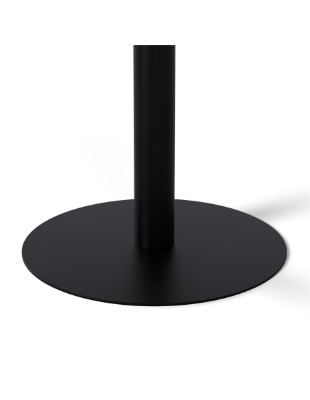 Mesa Exterior ANNE Ø70x75 cm, Porcelánico Negro / Metal Negro