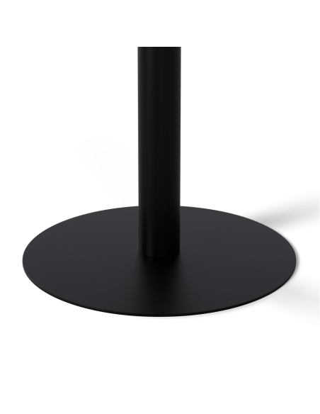 Mesa Exterior ANNE Ø70x75 cm, Porcelánico Gris / Metal Negro