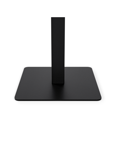 Mesa Alta Exterior HELLE 70x70x96 cm, Porcelánico Negro / Metal Negro