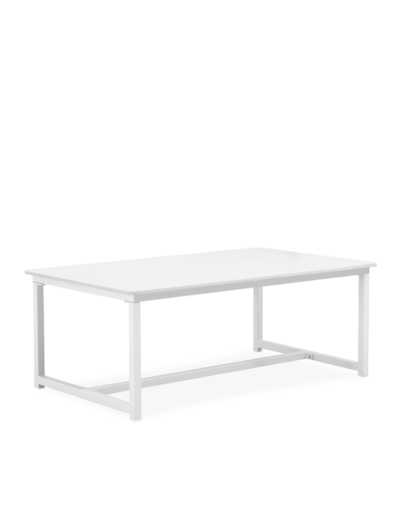 Conjunto de Jardín NEO 4 Piezas / Sofá + Sillones + Mesa de Centro / Blanco