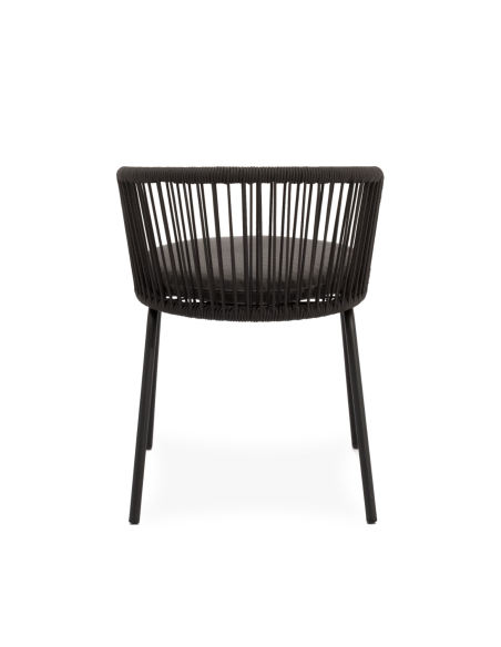 Silla Exterior THEO, Metal / Cuerda Antracita