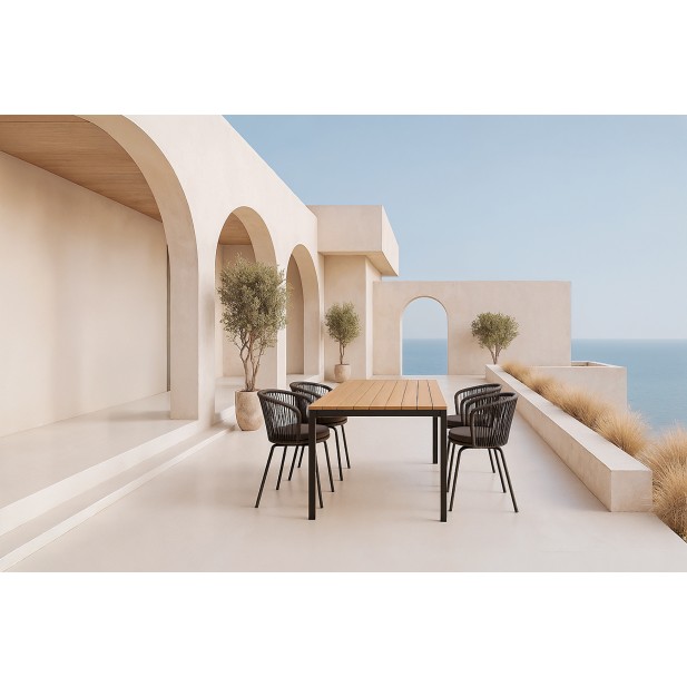 Silla Exterior THEO, Metal / Cuerda... Silla Exterior THEO, Metal / Cuerda...