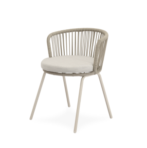 Silla Exterior THEO, Metal / Cuerda Beige - Vackart