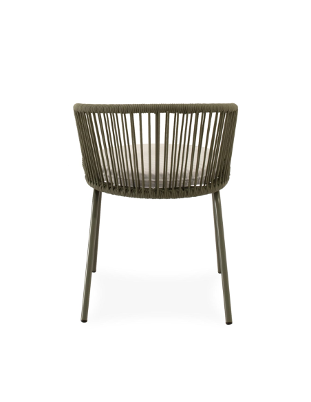 Silla Exterior THEO, Metal / Cuerda Verde