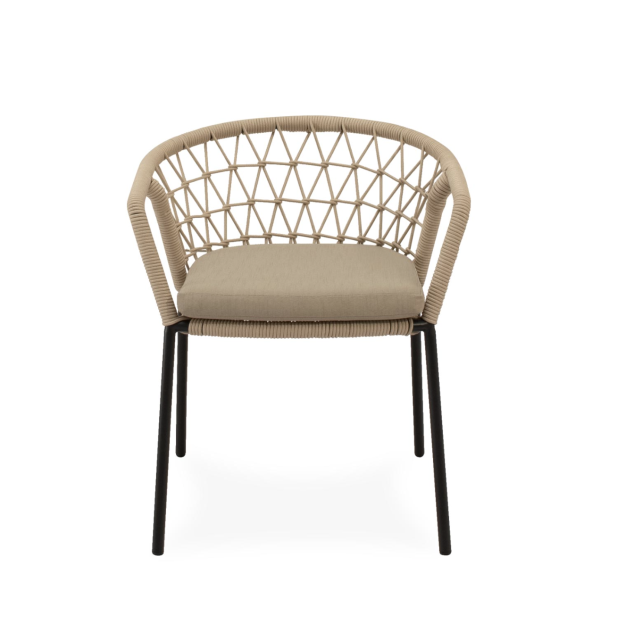 Silla Exterior WELLS, Metal Negro /... Silla Exterior WELLS, Metal Negro /...