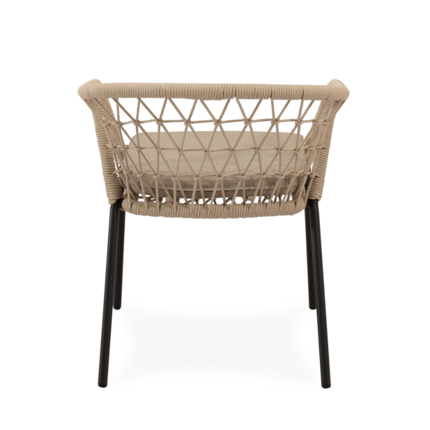 Silla Exterior WELLS, Metal Negro /... Silla Exterior WELLS, Metal Negro /...