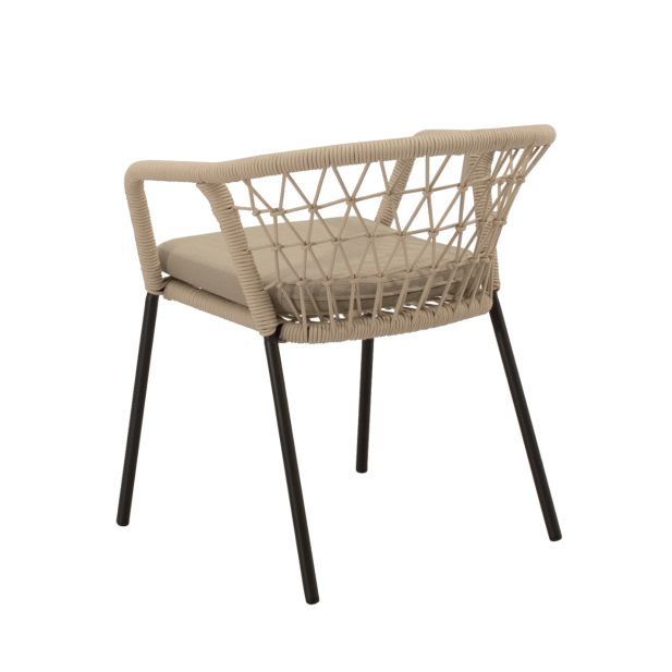 Silla Exterior WELLS, Metal Negro /... Silla Exterior WELLS, Metal Negro /...