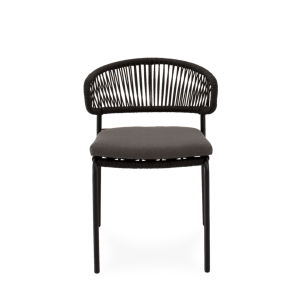 Silla Exterior ELLIS, Metal / Cuerda Antracita - Vackart 2