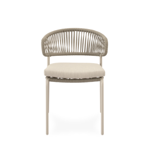 Silla Exterior ELLIS, Metal / Cuerda Beige - Vackart 2