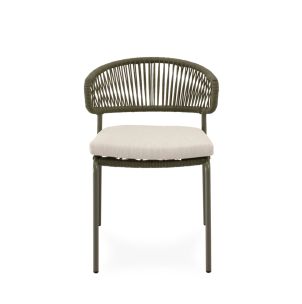 Silla Exterior ELLIS, Metal / Cuerda Verde - Vackart 2