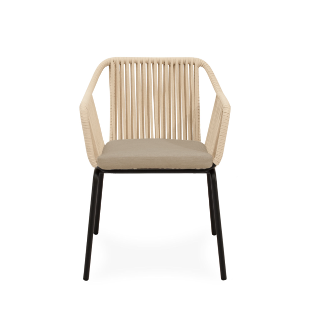 Silla Exterior AMIA, Metal Negro /...