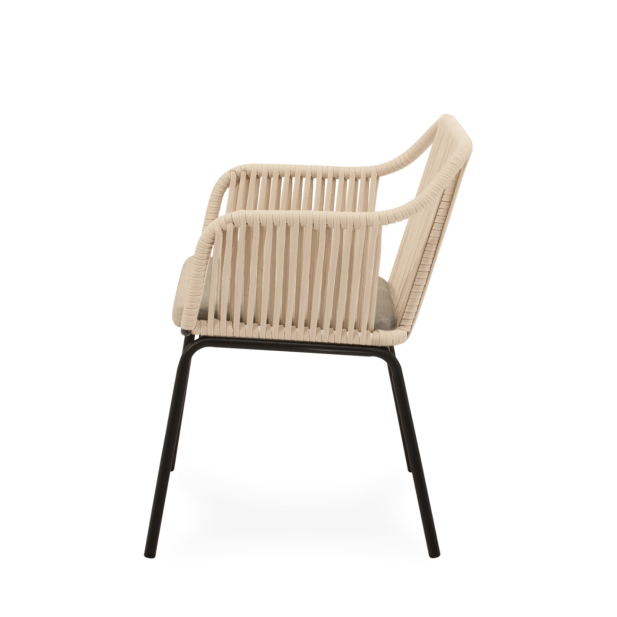 Silla Exterior AMIA, Metal Negro /...