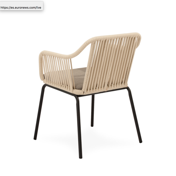 Silla Exterior AMIA, Metal Negro /...