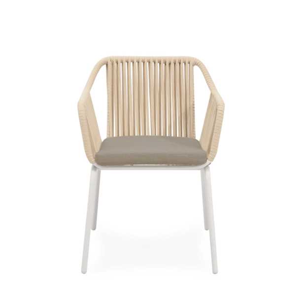 Silla Exterior AMIA, Metal Blanco /...