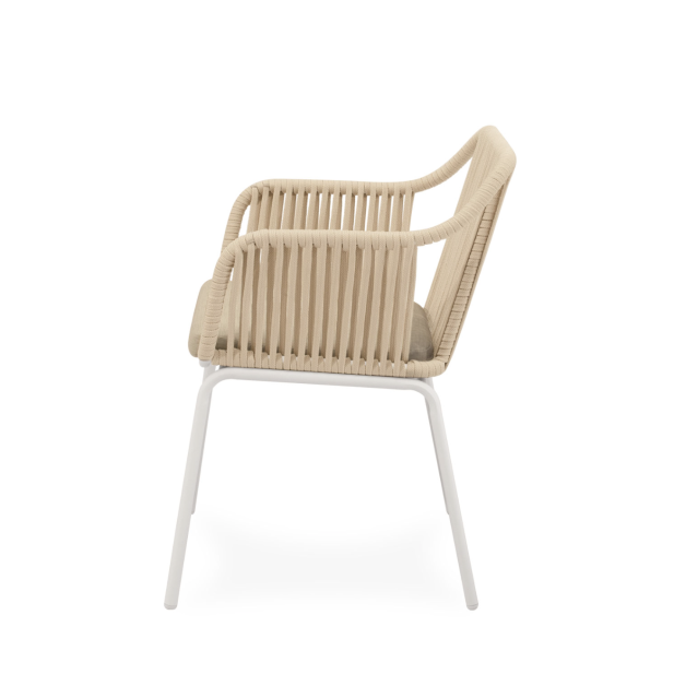 Silla Exterior AMIA, Metal Blanco /...