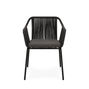 Silla Exterior AMIA, Metal / Cuerda Antracita - Vackart 2