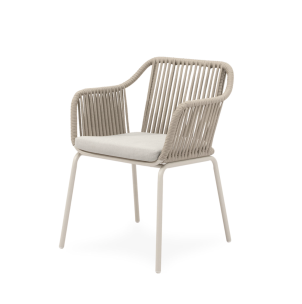 Silla Exterior AMIA, Metal / Cuerda Beige - Vackart