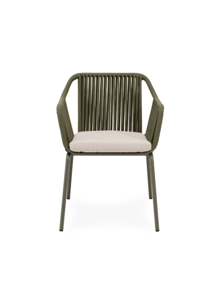 Silla Exterior AMIA, Metal / Cuerda Verde