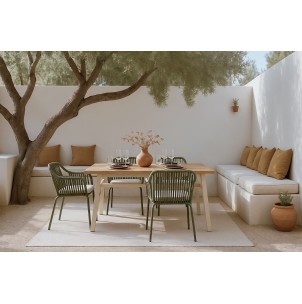 Silla Exterior AMIA, Metal / Cuerda Verde - Vackart 2