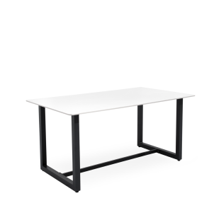 Mesa Ext CAI 160x90 cm, de Comedor, Metal Negro/Porcelánico - Vackart